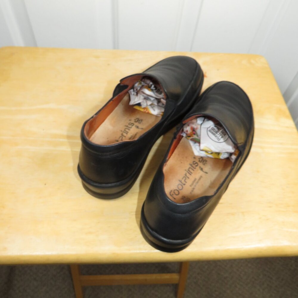 Footprints By Birkenstock Cambria Black Leather Slip On Shoes EU 39 | US 8-8.5 - Picture 5 of 6